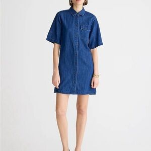 J.Crew Short-sleeve chambray dress